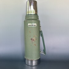 Stanley Aladdin A-944DH-1 Green Quart Vacuum Thermos Bottle Vintage Made in USA
