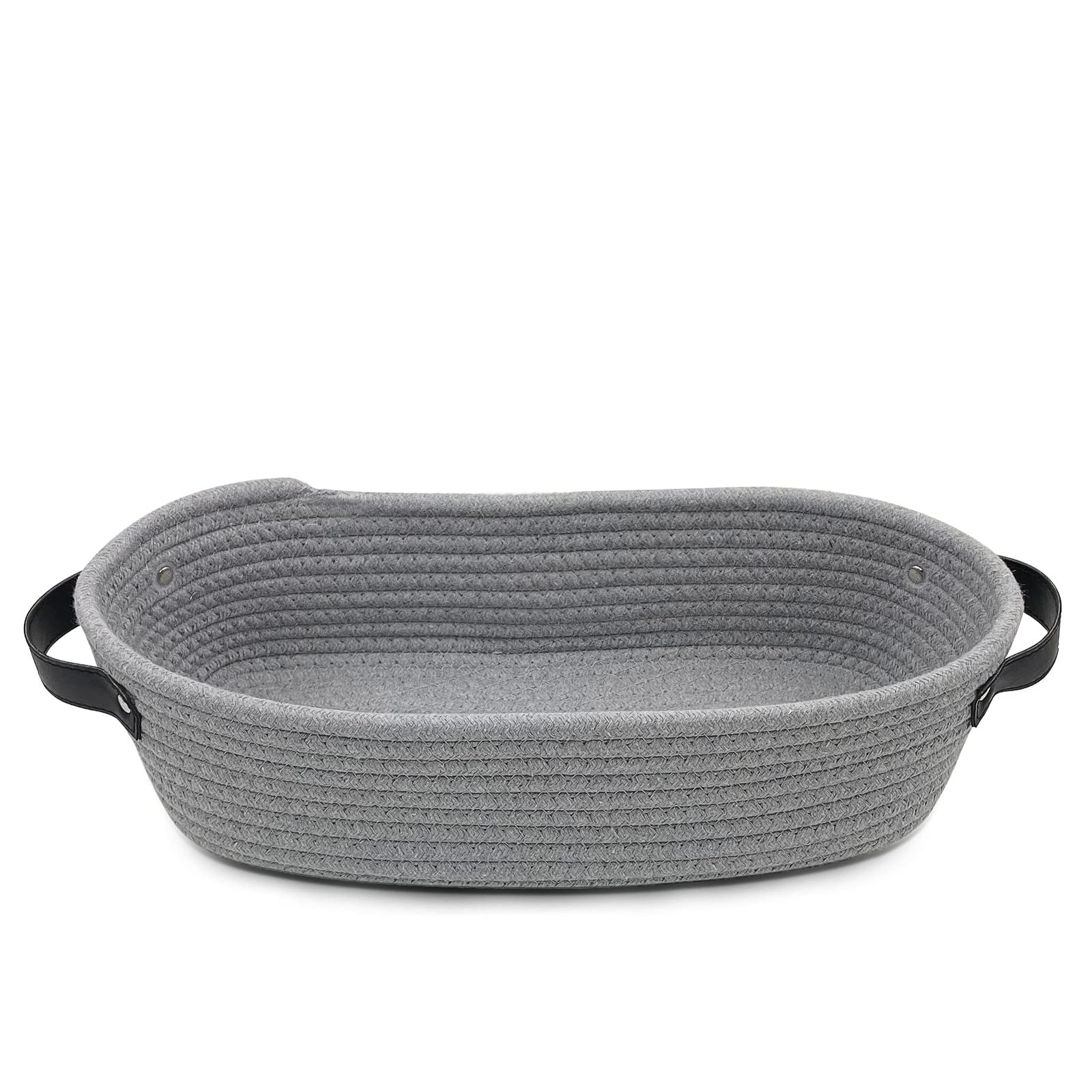 Panier de rangement en corde de coton pour organiser les jouets dans la chambre bébé