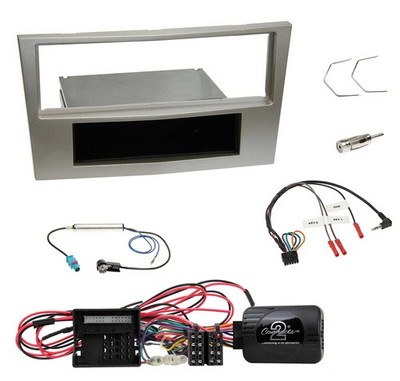 Einbauset Lenkradadapter DIN Autoradio für Opel Corsa D satin-stone 09-14