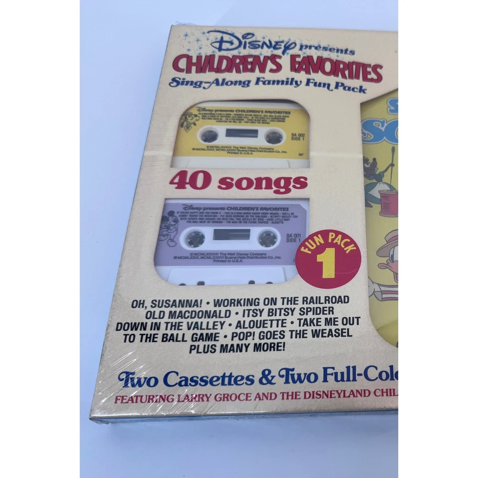 Vintage Disney Children's Favorites Sing-Along Family Fun Pack Cassette Set - Image 2 of 4
