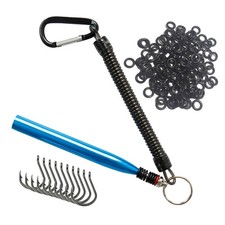 Wacky Rigging Tool with O-Rings for Soft Plastic Bass Fishing Worms Neko