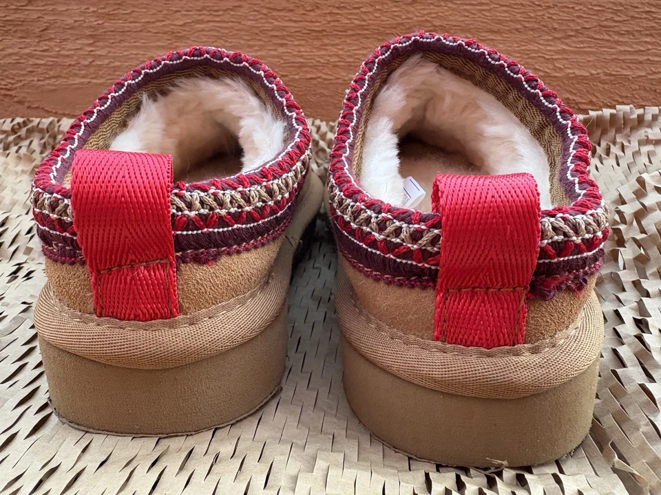 UGG Tazz тапочки каштана ребенка новый замши идеальное состояние товара Sz.28-(США Sz.11) - Изображение 4 из 4