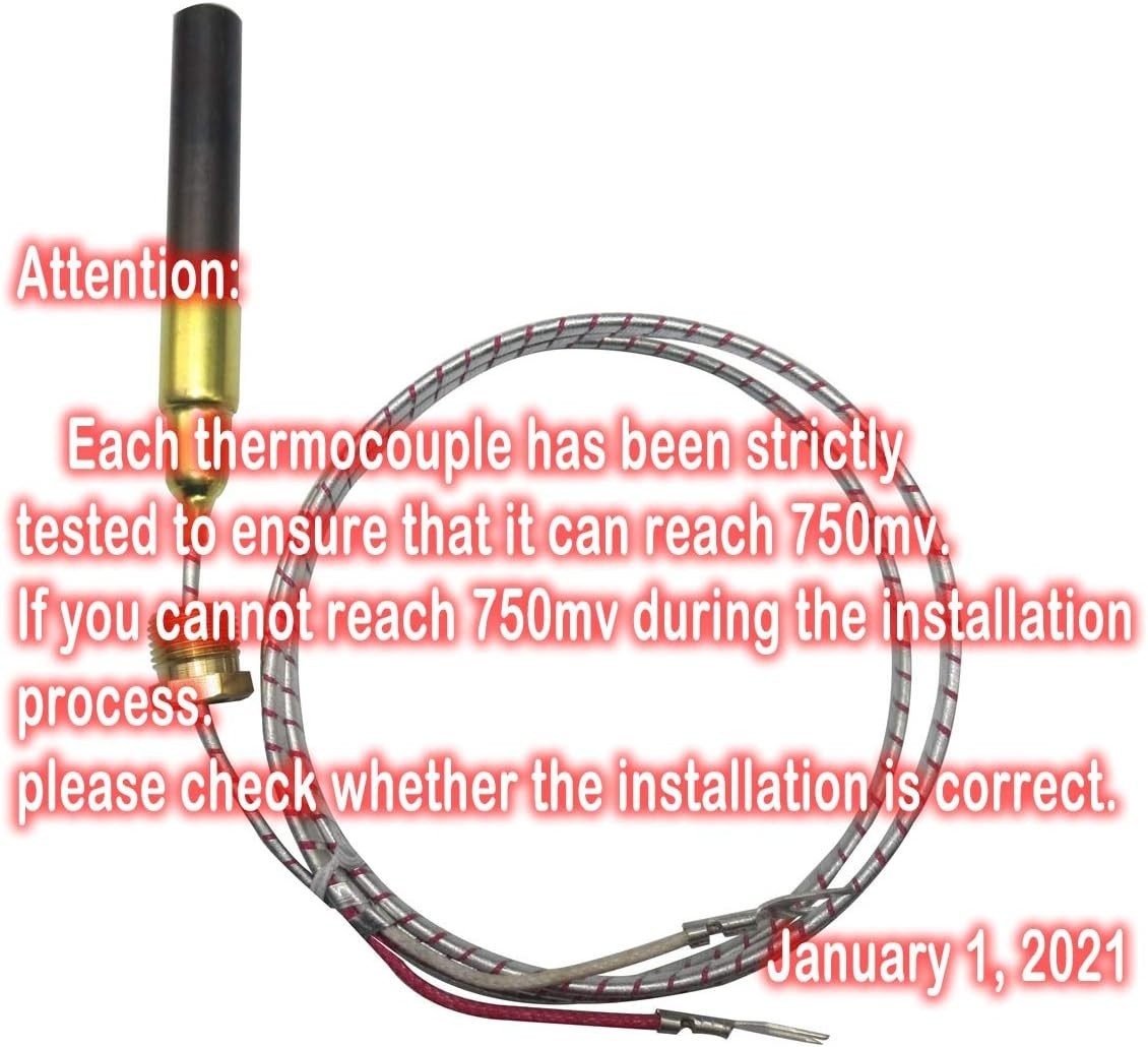 High-Efficiency 36-Inch Thermopile Generator Set - 750mV, Aluminum Construction