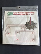 Columbia Minerva Color-printed Embroidery Christmas Idea Kit Hallmark R6773 New