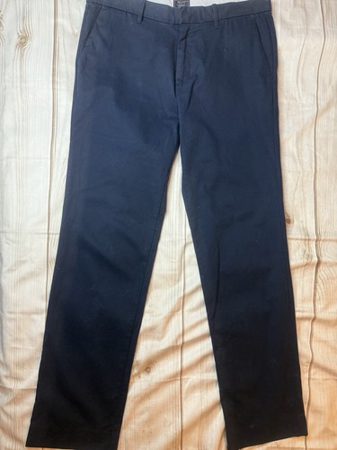 Men’s GAP Navy Blue Cotton Chinos Straight Pants 34 - Picture 2 of 4