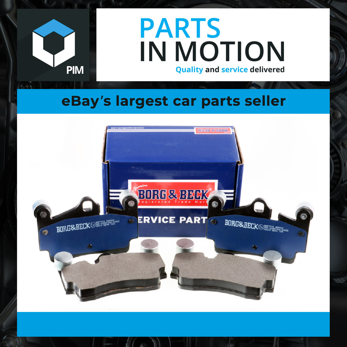 Brake Pads Set Rear BBP1972 Borg & Beck 7L0698451 7L0698451A 7L0698451B Quality