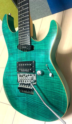 Edwards by ESP Maverick Guitar E-MV-125FR Turquoise Green 27f Seymour Duncan PU