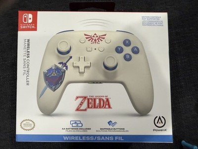 Power A Legend of Zelda Wireless Controller White And Blue For Nintendo Switch