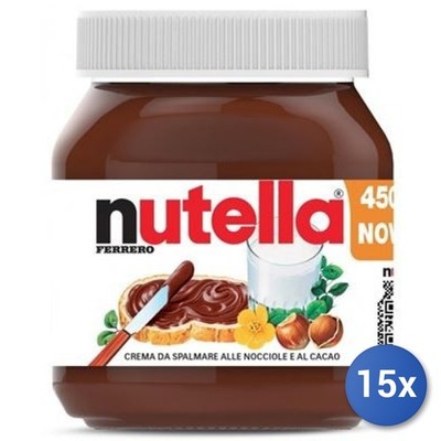 15X Multipack Ferrero Nutella Jar 450 Gr Italy