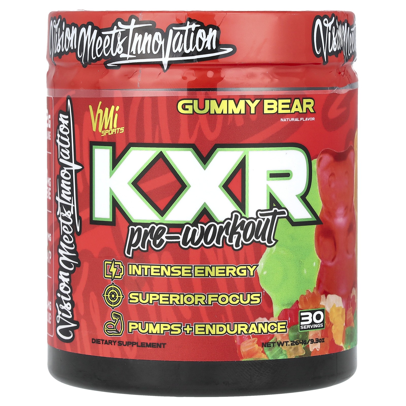 KXR Pre-Workout, Мармеладный мишка, 9,3 унции (264 г)