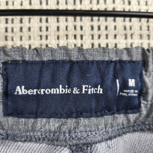 Abercrombie & Fitch Hose Herren mittelgrau Kordelzug Jogginghose Freizeit Lounge M - Bild 4 von 6
