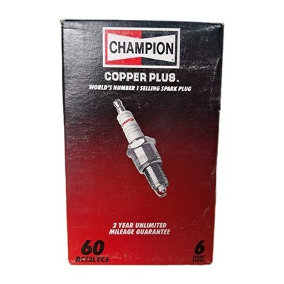 Vintage NOS Champion  60 Spark Plugs RC12LYC5 Lot Of 6 Made In the USA