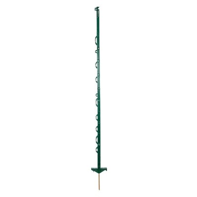 Weidezaunpfähle Kunststoffpfähle Pfahl Weidezaun Doppeltritt grün 5 Stück 138cm