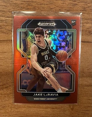 2022 Panini Prizm Draft Picks Red Prizm 112/299 Jake LaRavia #87