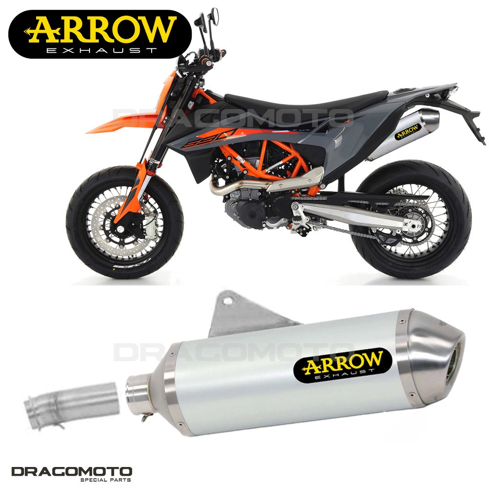 Pot echappement KTM 690 SMC R 2021 Arrow Alu Race-Tech moto silencieux