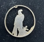Peace Silver Dollar Eagle Cut-out Coin Pendant.