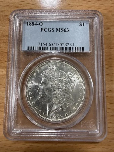⭐️ 1884-O $1 Morgan Silver Dollar ~ PCGS MS63 ⭐️