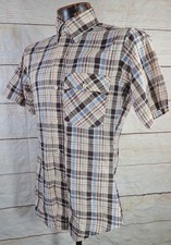 Vintage Levis Shirt Plaid Rodeo 80s 1981 Western Mens Small Cowboy Made in USA