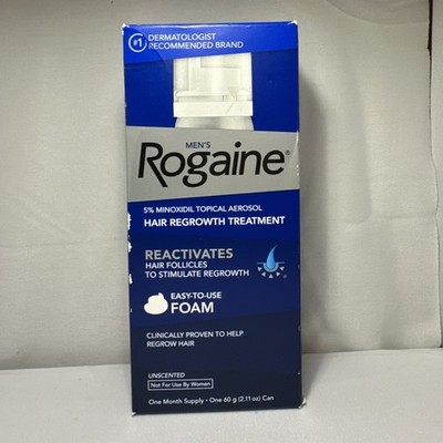 Rogaine Men's 5% Minoxidil Unscented Foam Hair Regrowth Treatment 2.11 fl oz