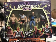 WWF Attitude Box Set Steve Austin LOD Shawn Michaels Road Warrior Jakks 1998 NEW