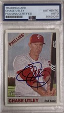 2015 Topps Heritage #170 Chase Utley Signed Card Philadelphia Phillies PSA/DNA
