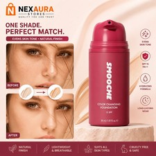 Smooche Korean Color Changing Foundation for All Skin Types Flawless Coverage-US