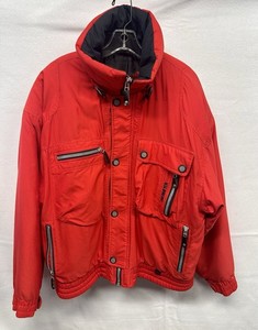 Obermeyer Mens Large Red Insulated Ski Jacket Boating Winter Snow Coat Skiwear