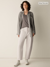 Hot Selling Eileen Fisher Organic Cotton Stretch Corduroy Arch Pant-PLASTER