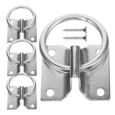  4 Pcs Hobby Horse Accessories Secure Metal Tie Ring up Rings Safety
