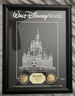 Disney Magic Kingdom Cinderella Castle Archival Etched Glass Panel 24kt Gold WDW — photo 1