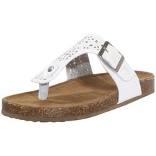 Mia Kids Little/Big Girl's Cleome Sandals White T-Strap Shoes