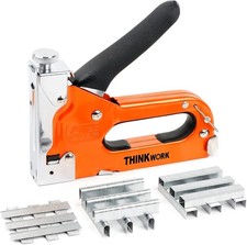 THINKWORK Staple Gun Heavy Duty 3 in 1 Manual Tacker Upholstery 900 Staples UK