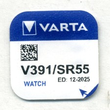 10 x 391 SR1121W SR55 1.55V Varta watch batteries TO CLEAR DEC 2025