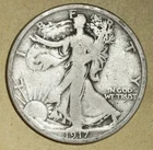 1917-S Walking Liberty Half Dollar reverse MM Nice Original VG No Reserve