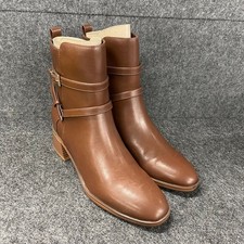 CALVIN KLEIN Jasen Buckle Strap Block Heel Bo...