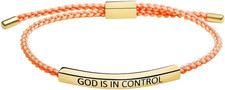 God Is In Control Inspirational Bracelets for Women,Christian Faith Bracelets Ha