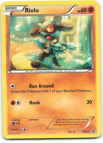 Riolu BW33 Promo Black And White Promo Pokemon