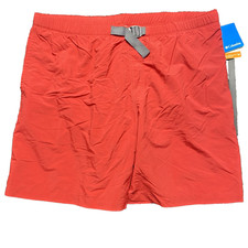 Columbia Mens Whidbey II Water Swim Shorts 2XL Red Relaxed Fit 8" inseam Fishing