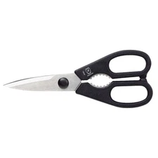 MERCER CUTLERY M33042P Kitchen Shears,8 in L,Black Handle 6CHJ0