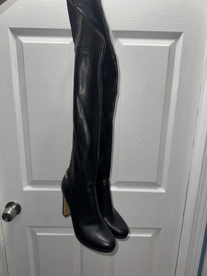 Botas por encima de la rodilla Calvin Klein Rania marfil para mujer talla 9 Bran nuevas Foto 2 de 4