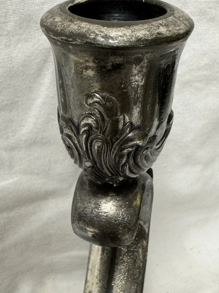 Antiguo centro de mesa candelabro Epergne de 5 brazos placa de plata Reed & Barton #145 Foto 4 de 4