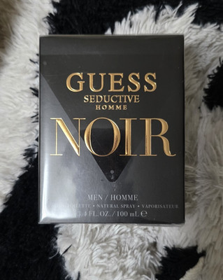 Guess Seductive Homme Noir by Guess Eau De Toilette Spray 3.4 oz for Men New Box