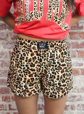 Lulu Mac Leopard Print Boxer Shorts