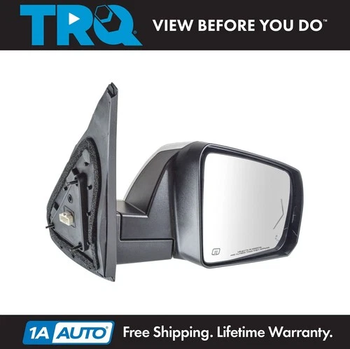 TRQ Power Fold Heated Signal Memory Blind Spot Puddle Chrome RH for Tundra