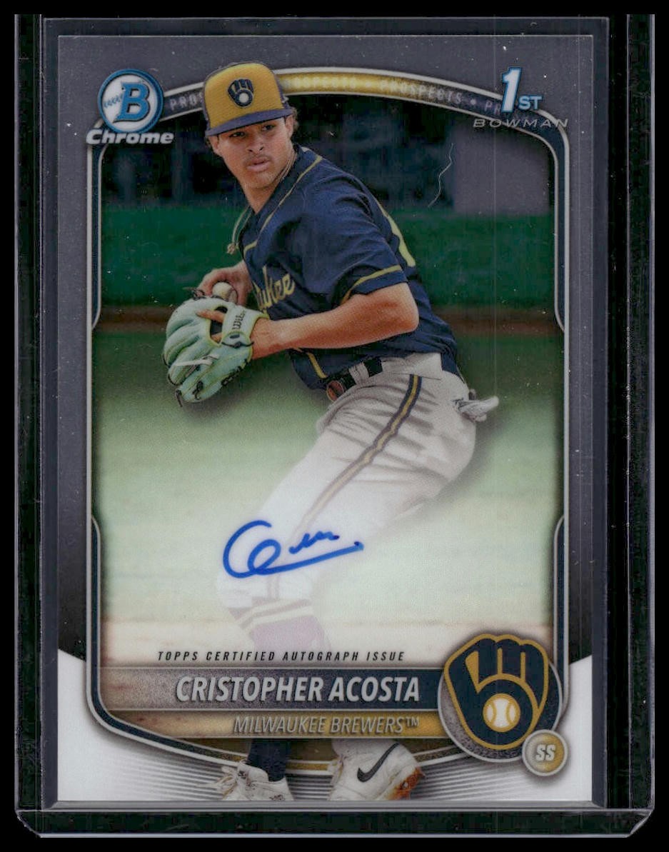 2025 Bowman Chrome #CPA-CAC Cristopher Acosta Prospect Autographs