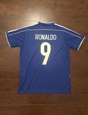 Купить brazil retro ronaldo 9 world cup 2002 home soccerfootball