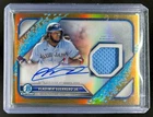 2022 Bowman Chrome Vladimir Guerrero Jr. Jersey Auto Gold Refractor #14/50