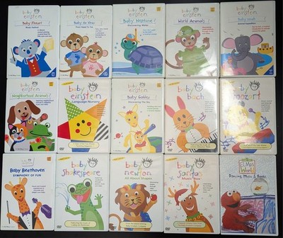 Lot of 14 Baby Einstein DVD's + 1 Elmo's World DVD (Read Description)