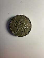 1995 Welsh Dragon £1 One Pound Coin Circulated Collectable Coin