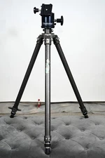 Gitzo reporter aluminum tripod with Manfrotto Quick release Ball head kit-Used-